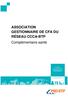 ASSOCIATION GESTIONNAIRE DE CFA DU RÉSEAU CCCA-BTP Complémentaire santé