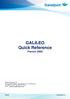 GALILEO Quick Reference French 2009