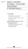 SANTÉ ET SÉCURITÉ AU TRAVAIL : LES ACTIONS EUROPÉENNES ET INTERNATIONALES