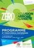 ZÉRO. programme ZERO EXCLUSION. Forum Mondial. Palais Brongniart Hôtel de Ville Paris CONVERGENCES WORLD FORUM. 7-9 Septembre 2015 CARBON POVERTY