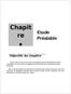 Etude Préalable I Objectifs du chapitre
