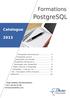 PostgreSQL. Formations. Calendrier... 14