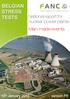 Tests de résistance belges. Rapport national pour les centrales nucléaires. Evénements liés à l activité humaine. («man-made events»)