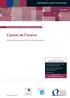Cancer de l ovaire. traitements, soins et innovation. traitements adjuvants et de consolidation. www.e-cancer.fr. juin 2009