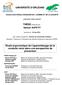 UNIVERSITÉ D ORLÉANS. Étude ergonomique de l apprentissage de la conduite moto dans une perspective de prévention