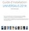 Guide d installation UNIVERSALIS 2014