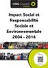 Impact Social et Responsabilité Sociale et Environnementale 2004-2014