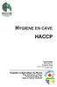 HYGIENE EN CAVE HACCP