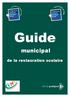 Guide. municipal. de la restauration scolaire