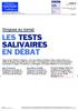 LES TESTS SALIVAIRES EN DBAT