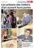 Les artisans des métiers d art ouvrent leurs portes