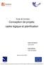 Conception de projets: cadre logique et planification