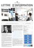 LETTRE D INFORMATION SEMESTRIELLE Avril 2015