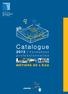 Catalogue. 2013 I Formations MÉTIERS DE L'EAU