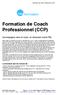 Formation de Coach Professionnel (CCP)
