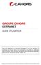 GROUPE CAHORS EXTRANET