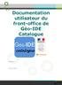 Documentation utilisateur du front-office de Géo-IDE Catalogue