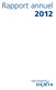 Sommaire. Rapport annuel 2012 Dexia Asset Management 2