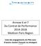 Annexe 6 et 7 Du Contrat de Performance 2014-2018 Medicen Paris Region. Liste des engagements du Pôle avec d autres clusters français ou étrangers