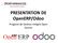 PRESENTATION DE OpenERP/Odoo. Progiciel de Gestion Intégré Open Source