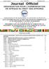 Prix : 1000 FCFA 04 février 2014 Journal Officiel ORGANISATION POUR L HARMONISATION EN AFRIQUE DU DROIT DES AFFAIRES