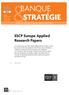 BANQUE STRATÉGIE. ESCP Europe Applied Research Papers. cahier de prospective bancaire & financière