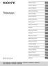 Television. KDL-50W82xB / 50W81xB / 50W80xB / 50W70xB / 42W82xB / 42W81xB / KDL-42W80xB / 42W70xB / 32W70xB. Reference Guide. Guide de référence