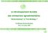 Le développement durable des entreprises agroalimentaires
