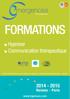 FORMATIONS. mergences. Hypnose Communication thérapeutique 2014-2015. Rennes - Paris. www.hypnoses.com. Dr Claude Virot
