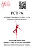 PETIPA INTERNATIONAL BALLET COMPETITION 18, 19, 20 & 21 AVRIL 2014 CENTRE CULTUREL DE WOLUWE SAINT PIERRE BRUSSELS INTERNATIONAL BALLET SCHOOL 1