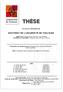 THÈSE. En vue de l'obtention du DOCTORAT DE L UNIVERSITÉ DE TOULOUSE