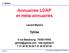 Annuaires LDAP et méta-annuaires