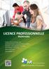 LICENCE PROFESSIONNELLE