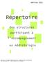 Répertoire. des structures participant à l accompagnement. en Addictologie. Edition 2011