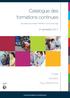 Catalogue des formations continues