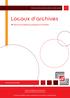 Locaux d archives. Recommandations pratiques & checklist. Archives générales du Royaume et Archives de l État dans les Provinces