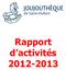 Rapport d activités 2012-2013