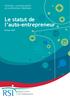 Le statut de l auto-entrepreneur