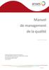 Manuel de management de la qualité