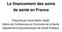 Le financement des soins de santé en France