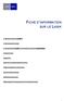 FICHE D INFORMATION SUR LE LASIK 1 - QU EST-CE QUE LE LASIK? 2 - LES LIMITES DU LASER 3 - COMPARAISON LASIK ET TRAITEMENT DE SURFACE (PRK/PARK)