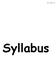 Syllabus. MAJ : 18-janv.-08