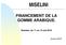 MISELINI FINANCEMENT DE LA GOMME ARABIQUE. Bamako, du 11 au 13 mai 2010. Boubacar DIAKITE