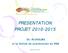 PRESENTATION PROJET 2010-2015. Ch. RICHELME et la Cellule de coordination du RSN
