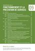 FONCTIONNEMENT ET LA PRESTATION DE SERVICES