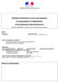 DOSSIER DE DEMANDE EN VUE D UNE ADMISSION