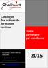 Catalogue des actions de formation continue Votre partenaire par excellence