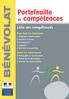 Portefeuille. Liste des compétences. Pour tous les bénévoles