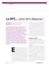 Le DPC sans être dépassé!