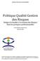 Politique Qualité Gestion des Risques